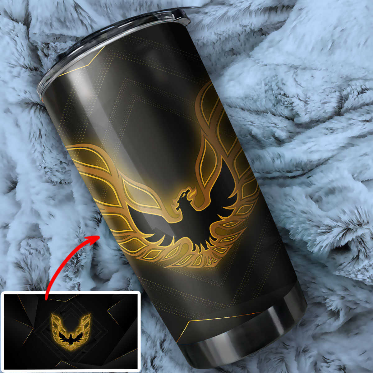 Firebird Art Stainless Steel Vacuum Insulated Tumbler