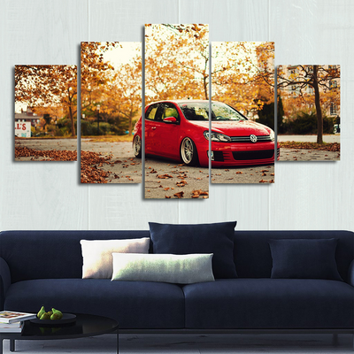 VW Golf Canvas Wall Art